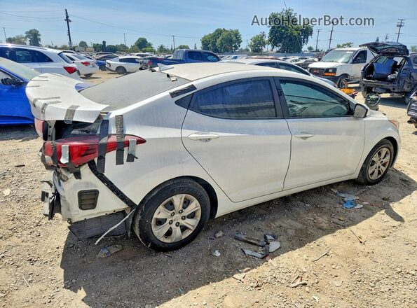 5NPDH4AE5GH707751 2016 HYUNDAI ELANTRA White Задня права чверть