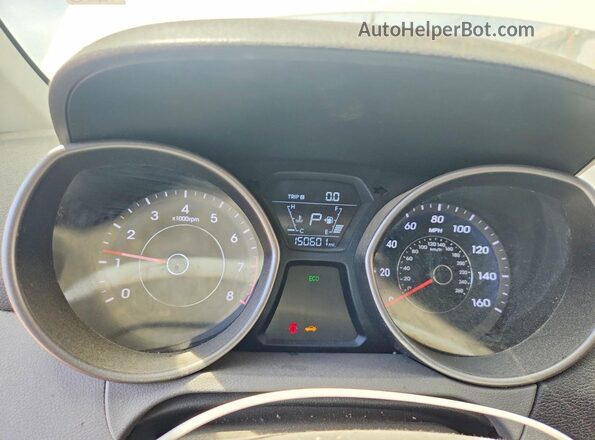 5NPDH4AE5GH707751 2016 HYUNDAI ELANTRA White Вид щитка приладів