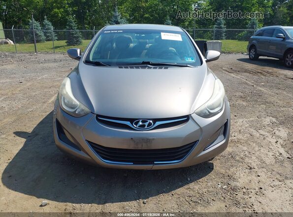 5NPDH4AE5GH715056 2016 HYUNDAI ELANTRA Cream Vista frontal