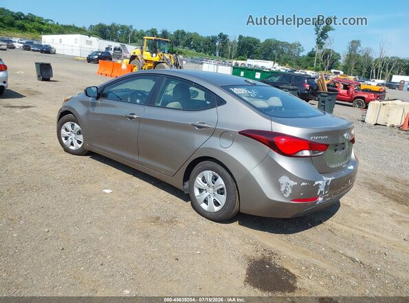 5NPDH4AE5GH715056 2016 HYUNDAI ELANTRA Cream Trasero izquierdo