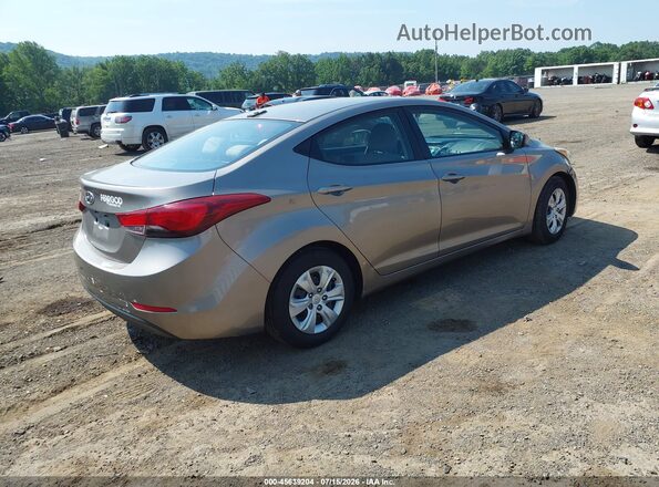 5NPDH4AE5GH715056 2016 HYUNDAI ELANTRA Cream Trasero derecho