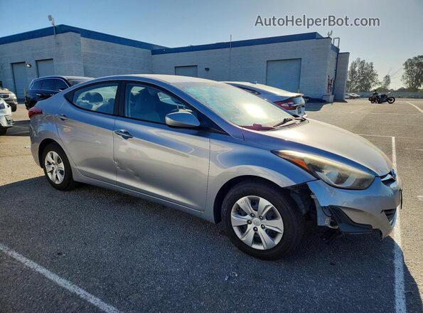 5NPDH4AE5GH717700 2016 HYUNDAI ELANTRA Silver Przód prawy