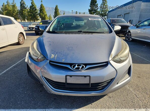 5NPDH4AE5GH717700 2016 HYUNDAI ELANTRA Silver Widok z przodu