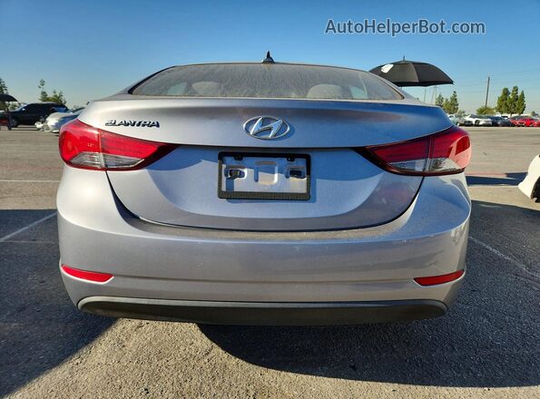 5NPDH4AE5GH717700 2016 HYUNDAI ELANTRA Silver Widok z tyłu
