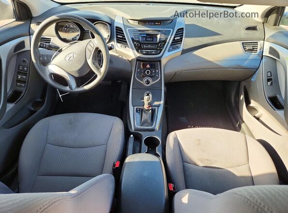 5NPDH4AE5GH717700 2016 HYUNDAI ELANTRA Silver Widok deski rozdzielczej