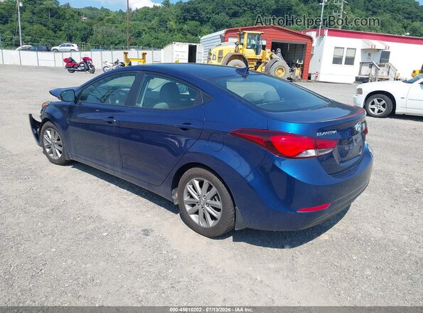 5NPDH4AE5GH718264 2016 HYUNDAI ELANTRA Blue Trasero izquierdo