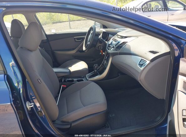 5NPDH4AE5GH718264 2016 HYUNDAI ELANTRA Blue Vista interior delantera