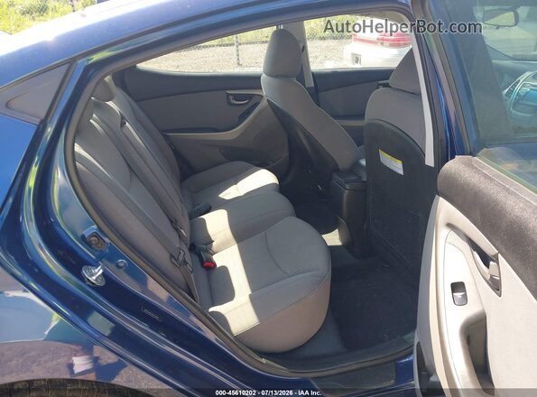 5NPDH4AE5GH718264 2016 HYUNDAI ELANTRA Blue Vista de la etiqueta del VIN