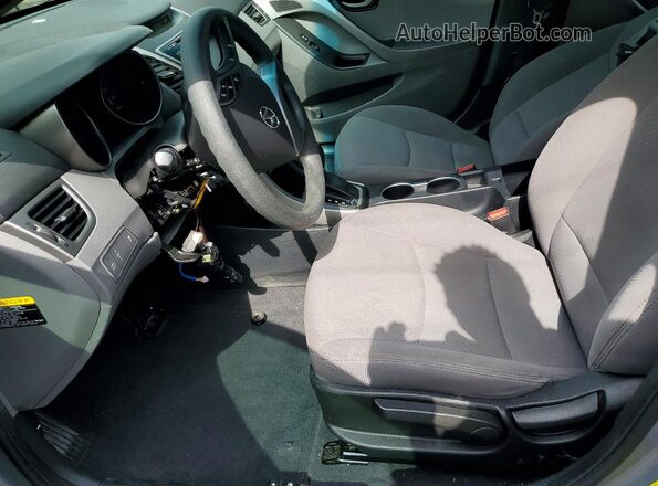 5NPDH4AE5GH719317 2016 HYUNDAI ELANTRA Gray Սալոնի դիմացի տեսք