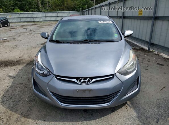 5NPDH4AE5GH719317 2016 HYUNDAI ELANTRA Gray Դիմացի տեսք