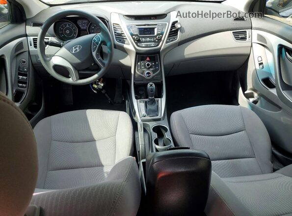 5NPDH4AE5GH719317 2016 HYUNDAI ELANTRA Gray Առջևի վահանակի տեսք