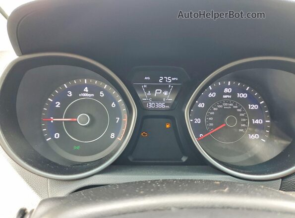 5NPDH4AE5GH719317 2016 HYUNDAI ELANTRA Gray Սարքավորումների վահանակի տեսք