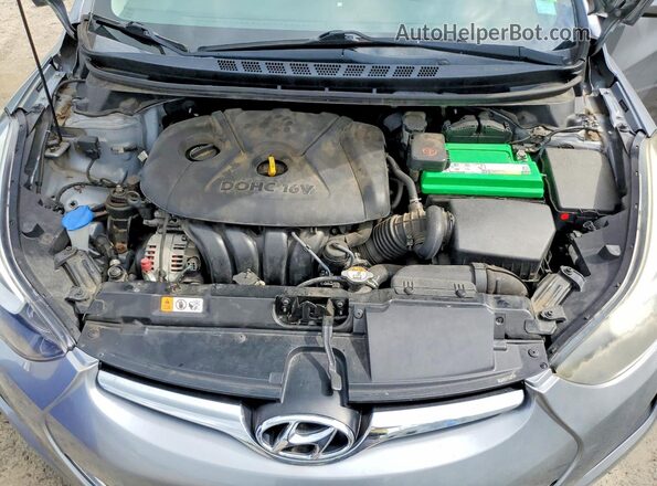 5NPDH4AE5GH719317 2016 HYUNDAI ELANTRA Gray Սալոնի հետևի տեսք