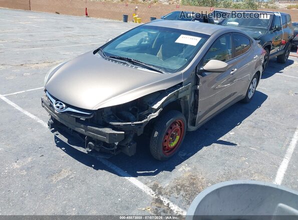 5NPDH4AE5GH721326 2016 HYUNDAI ELANTRA Бежевый Передняя левая четверть