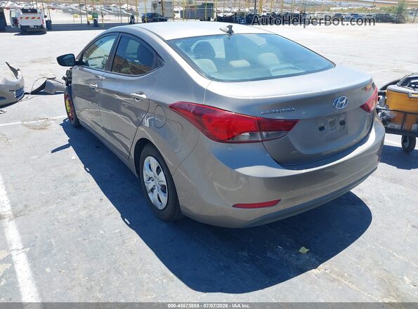 5NPDH4AE5GH721326 2016 HYUNDAI ELANTRA Бежевый Задняя левая четверть