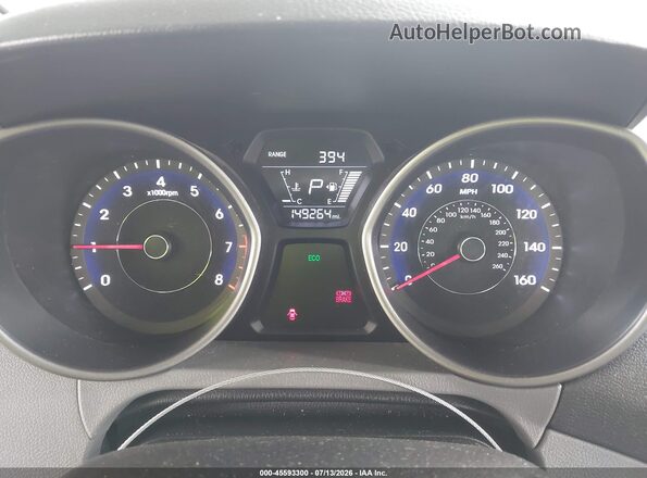 5NPDH4AE5GH725151 2016 HYUNDAI ELANTRA Silver უკანა სავარძლების ხედი
