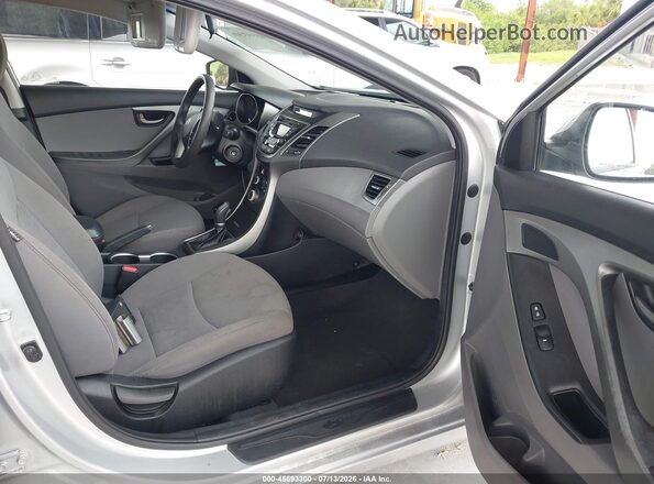 5NPDH4AE5GH725151 2016 HYUNDAI ELANTRA Silver წინა სალონის ხედი