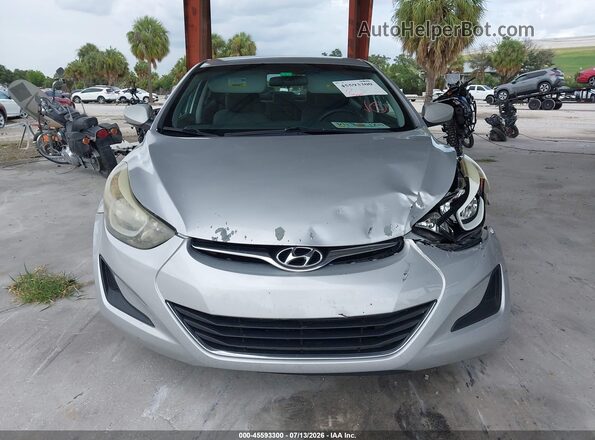 5NPDH4AE5GH725151 2016 HYUNDAI ELANTRA Silver ხელსაწყოთა პანელის ხედი