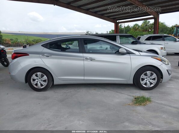 5NPDH4AE5GH725151 2016 HYUNDAI ELANTRA Silver უკანა სალონის ხედი