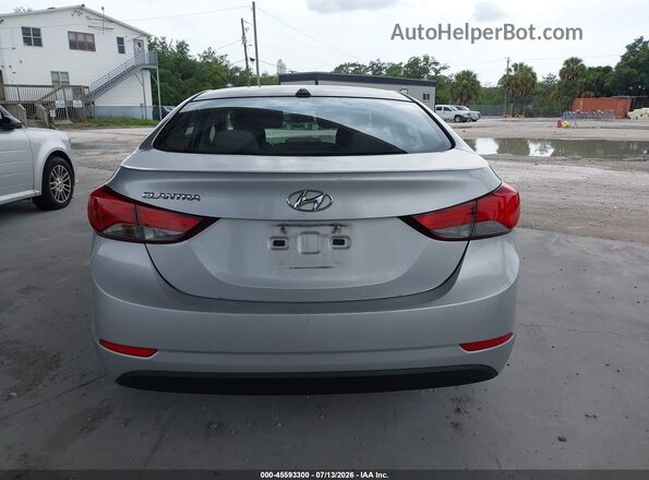 5NPDH4AE5GH725151 2016 HYUNDAI ELANTRA Silver 