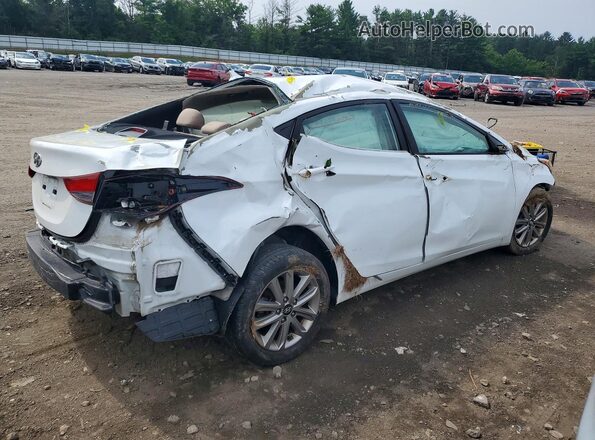 5NPDH4AE5GH728843 2016 HYUNDAI ELANTRA White უკანა მარჯვენა