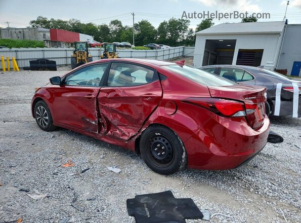 5NPDH4AE5GH746890 2016 HYUNDAI ELANTRA Красный Задняя левая четверть