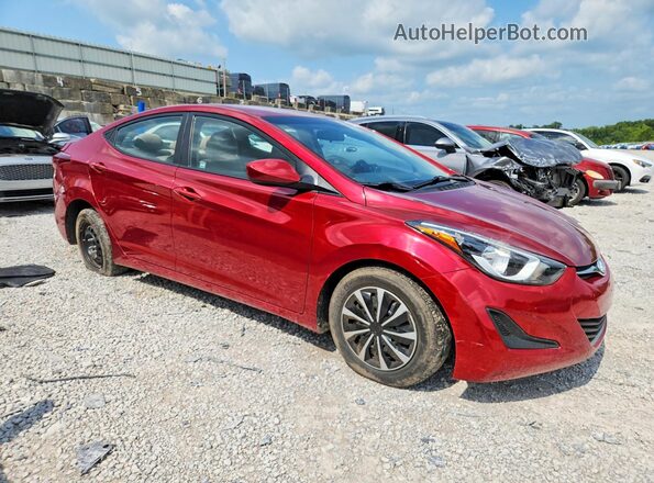 5NPDH4AE5GH746890 2016 HYUNDAI ELANTRA Красный Передняя правая четверть