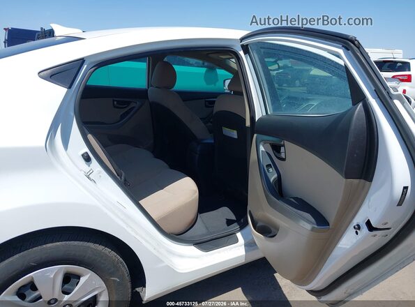 5NPDH4AE5GH760434 2016 HYUNDAI ELANTRA White VIN კოდის სტიკერის ხედი