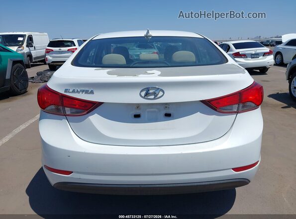 5NPDH4AE5GH760434 2016 HYUNDAI ELANTRA White 