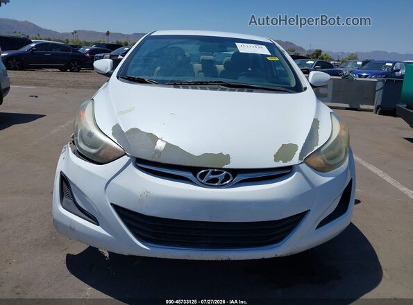 5NPDH4AE5GH760434 2016 HYUNDAI ELANTRA White ხელსაწყოთა პანელის ხედი