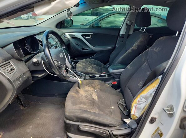 5NPDH4AE5GH767819 2016 HYUNDAI ELANTRA White წინა სალონის ხედი