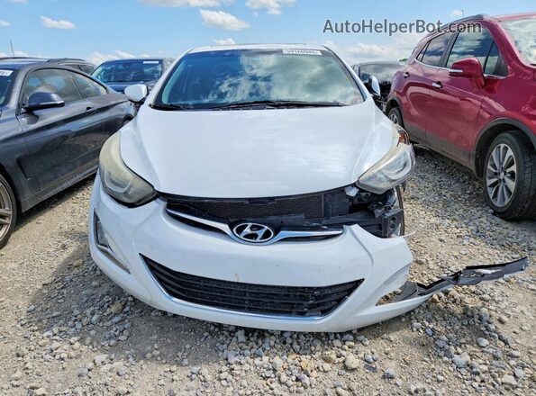 5NPDH4AE5GH767819 2016 HYUNDAI ELANTRA White წინა ხედი