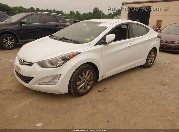 5NPDH4AE5GH772244 2016 HYUNDAI ELANTRA White Przód lewy