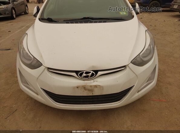 5NPDH4AE5GH772244 2016 HYUNDAI ELANTRA White Widok z przodu