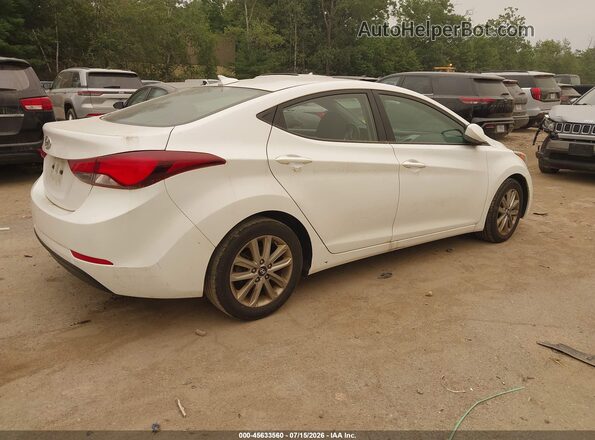 5NPDH4AE5GH772244 2016 HYUNDAI ELANTRA White Tył prawy