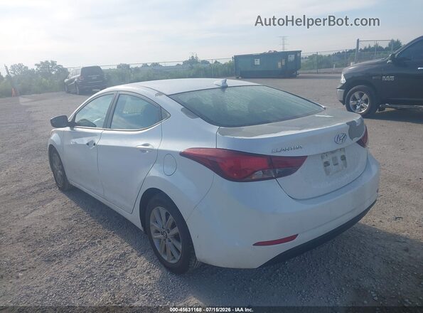 5NPDH4AE5GH775872 2016 HYUNDAI ELANTRA Белый Задняя левая четверть
