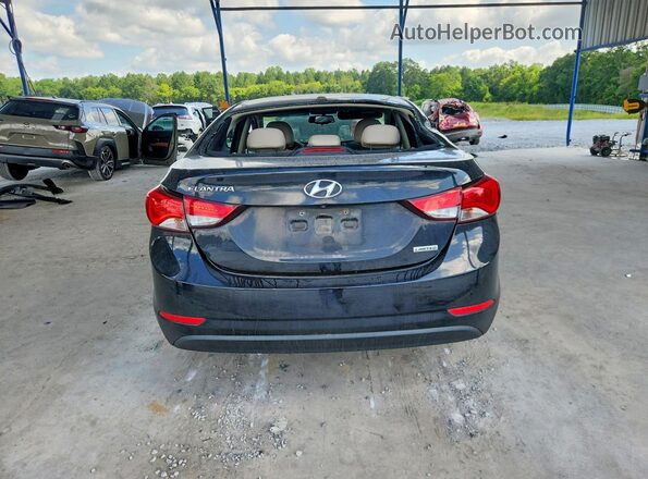 5NPDH4AE6GH655496 2016 HYUNDAI ELANTRA Черный Вид сзади