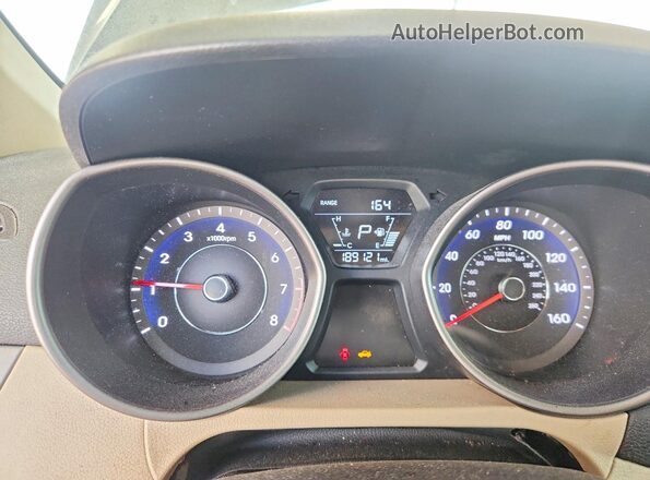 5NPDH4AE6GH655496 2016 HYUNDAI ELANTRA Черный Вид щитка приборов