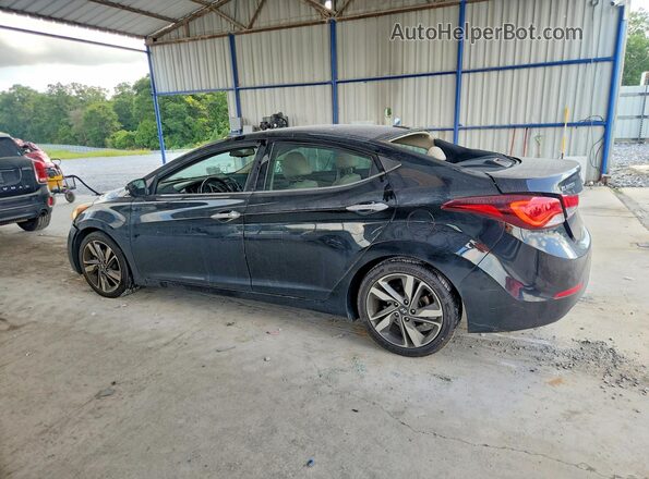 5NPDH4AE6GH655496 2016 HYUNDAI ELANTRA Черный Задняя левая четверть