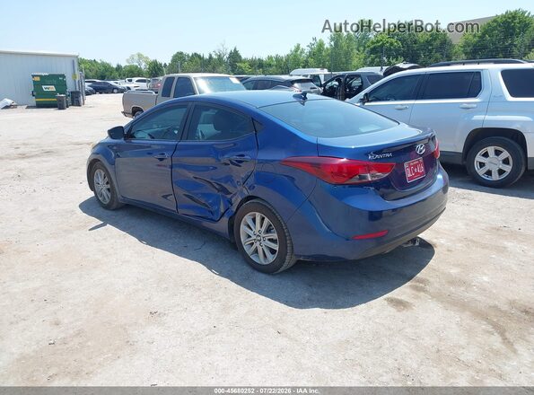 5NPDH4AE6GH660049 2016 HYUNDAI ELANTRA Gray Rear left