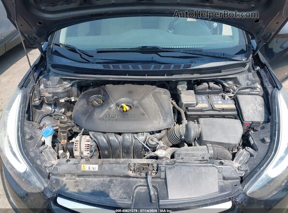 5NPDH4AE6GH661296 2016 HYUNDAI ELANTRA Black Вид ззаду