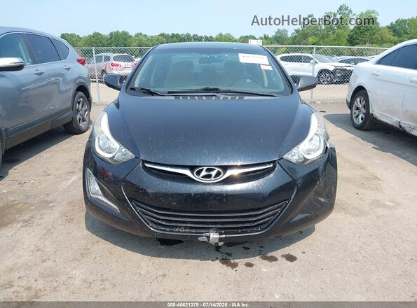 5NPDH4AE6GH661296 2016 HYUNDAI ELANTRA Black Вид щитка приладів