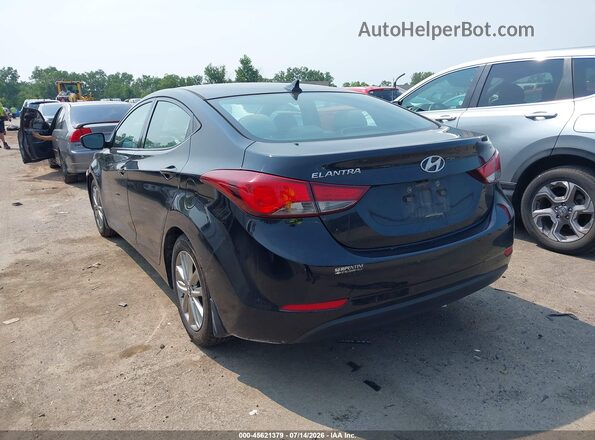 5NPDH4AE6GH661296 2016 HYUNDAI ELANTRA Black Задня ліва чверть