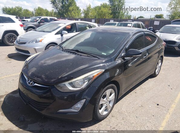 5NPDH4AE6GH679975 2016 HYUNDAI ELANTRA Black Front left