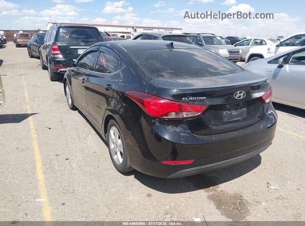 5NPDH4AE6GH679975 2016 HYUNDAI ELANTRA Black Rear left