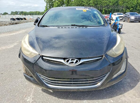 5NPDH4AE6GH687283 2016 HYUNDAI ELANTRA Black Widok z przodu