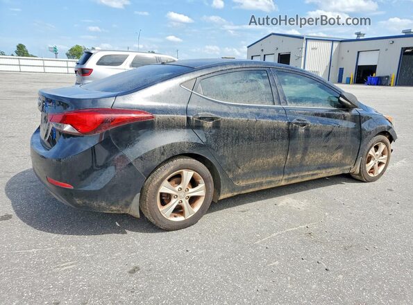 5NPDH4AE6GH687283 2016 HYUNDAI ELANTRA Black Tył prawy