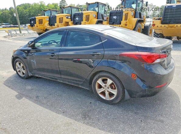 5NPDH4AE6GH687283 2016 HYUNDAI ELANTRA Black Tył lewy