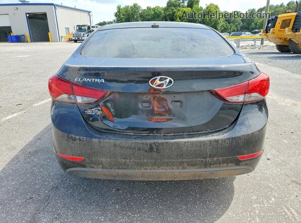 5NPDH4AE6GH687283 2016 HYUNDAI ELANTRA Black Widok z tyłu