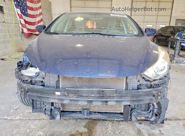 5NPDH4AE6GH688093 2016 HYUNDAI ELANTRA Синий Вид спереди